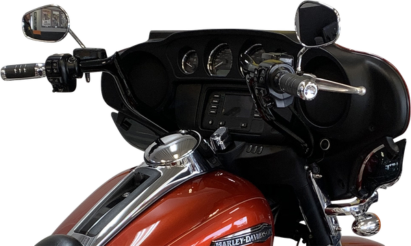 1-1/4(r) Ez Install Pointed Top Handlebar Black, 2, nordicamoto.ro