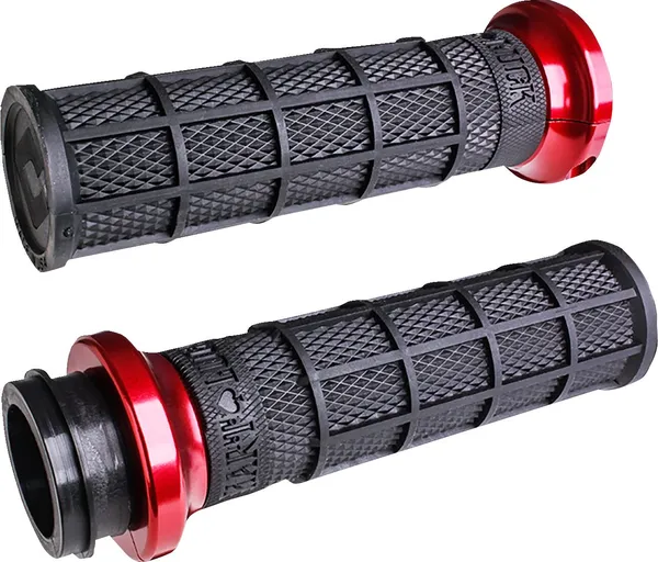 Harley Hart-luck Signature V-twin Lock-on Grips Black-0