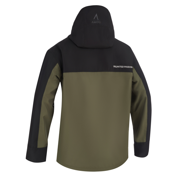 AMOQ Dynamic Jacket Insulated Black/Military Green/Hivis XS-1