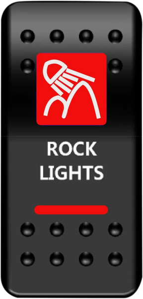Rocker Switch Black, Red, White, 1, nordicamoto.ro