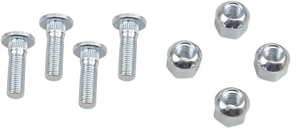 MOOSE RACING Wheel Stud-nut Kit Silver -0