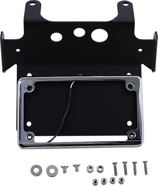 Warrior Stealth Led License Mount Kit Chrome, 2, nordicamoto.ro