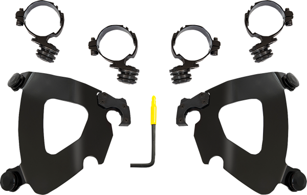 Gauntlet Fairing Trigger-lock Mounting Kit Black, 2, nordicamoto.ro