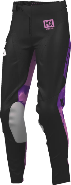 Womens Launchmode Bleach Pants Purple, Black -2