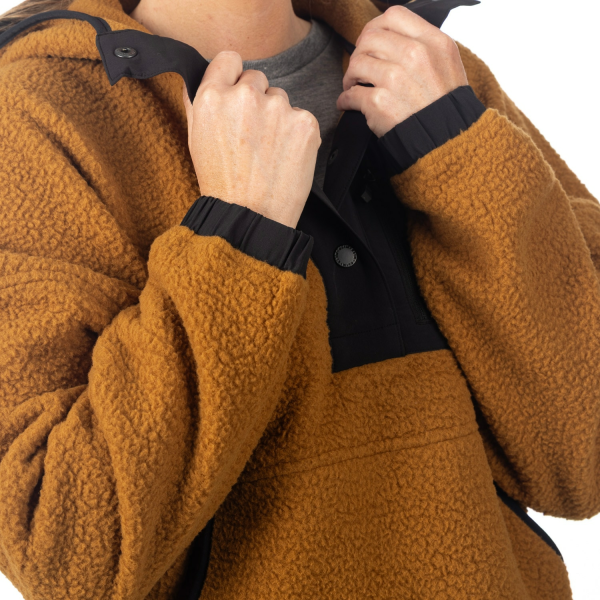 Hanorac Dama Klim Sira High Pile Fleece Black-8