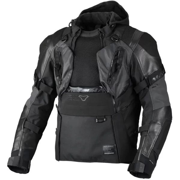 Geaca textil impermeabila touring/adventure MACNA TRYTON Night Eye™ XL Maro/Negru, 86, nordicamoto.ro