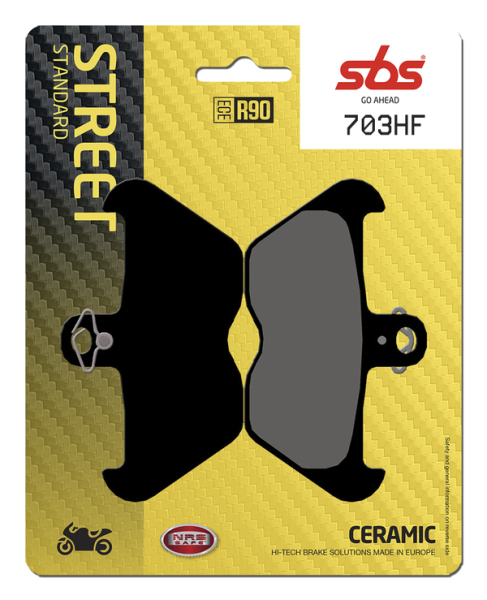 Hf Street Ceramic Organic Brake Pads, 2, nordicamoto.ro