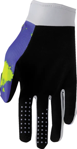 Youth Launchmode Bleach Gloves Gray, Yellow -2