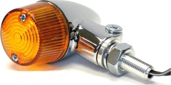 Lămpi de poziție rotunde din aluminiu #2, cromate, 1, nordicamoto.ro