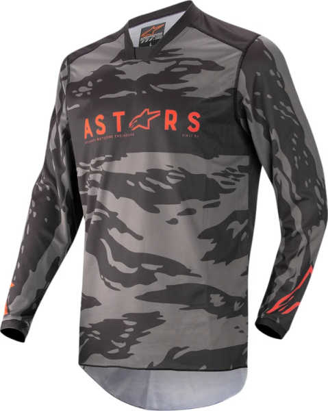 Tricou copii Alpinestars Racer Tactical Black/Camo/Red S, 3, nordicamoto.ro