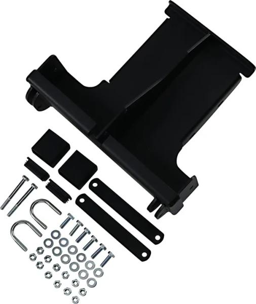 Placă de fixare pentru plug pentru sistemul de montare rapidă a plugului Rm5, negru mat, vopsită prin pulverizare, 1, nordicamoto.ro