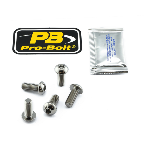 Brake Rotor Mounting Bolt Kit Silver, Unfinished, 2, nordicamoto.ro