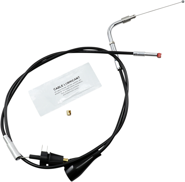Black Vinyl Throttle/idle Cable Black Standard, 1, nordicamoto.ro