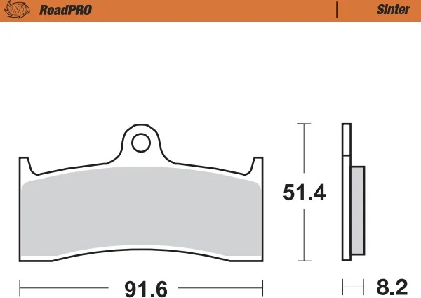 Plăcuțe de frână Roadpro Sinder pentru roata din față, 1, nordicamoto.ro
