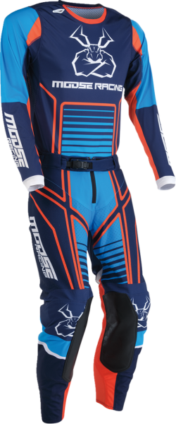 Tricou MOOSE RACING Agroid Blue/Orange-2