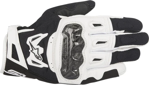Manusi Piele Alpinestars Smx-2 Air Carbon V2 Negru/Alb