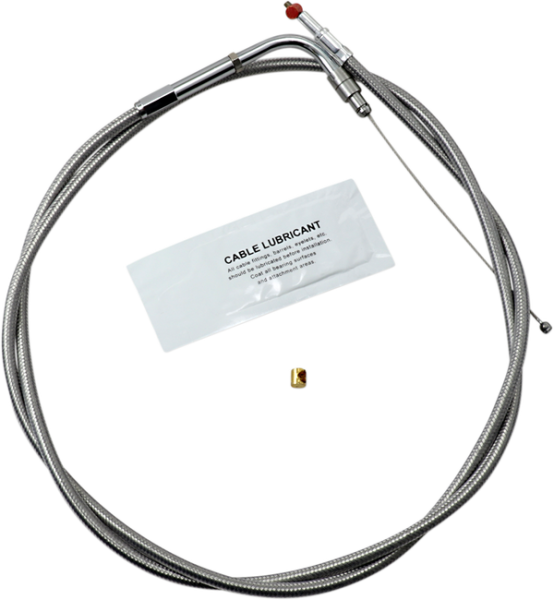 Stainless Steel Throttle/idle Cable Silver +203 mm (8''), 1, nordicamoto.ro