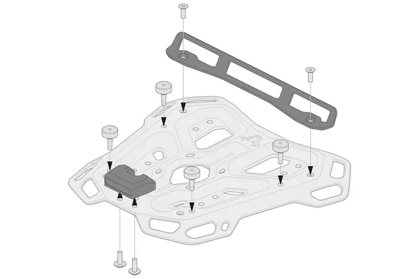 Kit adaptor SW-Motech pentru Adventure Racks Negru GPT0015235800B-2