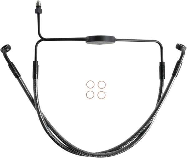 Karbonfibr Lower Brake Line Silver, Carbon Fiber, Karbonfibr Standard, 1, nordicamoto.ro