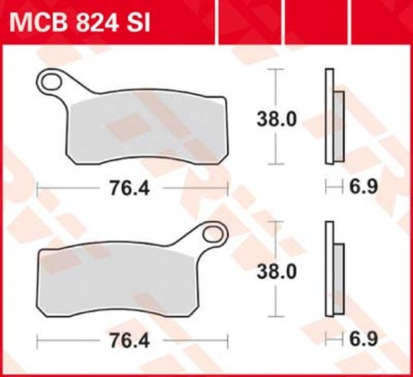 Plăcuțe de frână off-road sinterizate din seria Si, 1, nordicamoto.ro