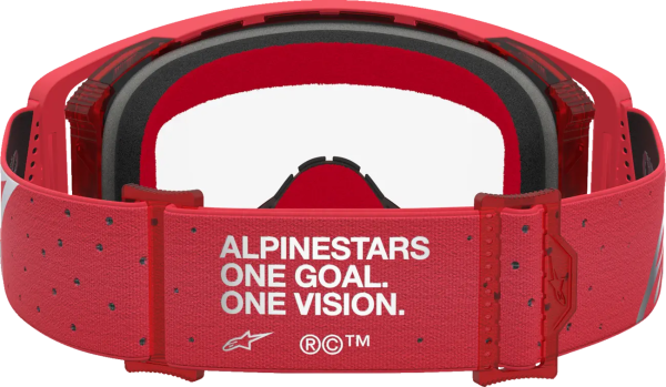 Ochelari Alpinestars Supertech Vesta Chrome Rosu/Lentila Clara, 2, nordicamoto.ro