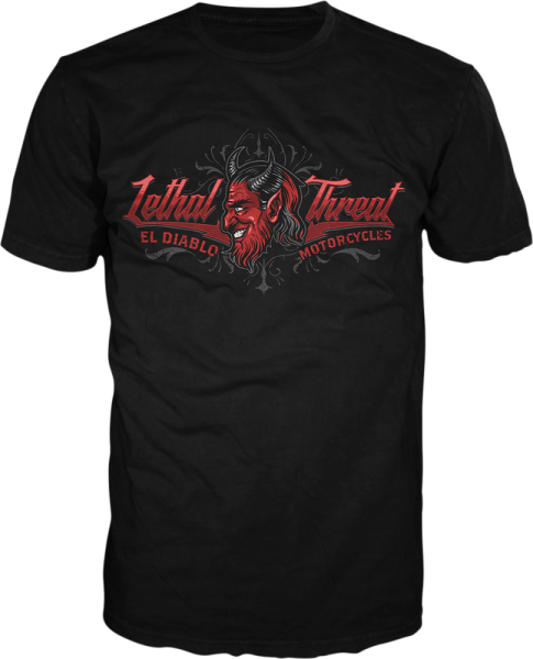 Tee Vv El Diablo Blk Xl Black XL, 1, nordicamoto.ro