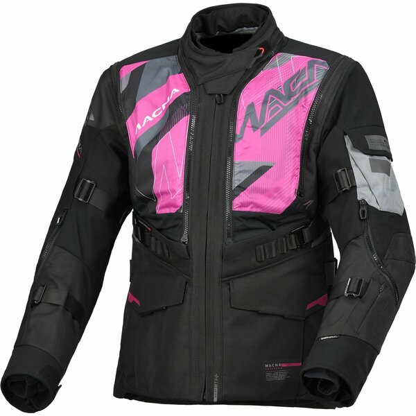 Geaca dama textil impermeabila touring/adventure MACNA FLEXODUS Negru XS, 5, nordicamoto.ro