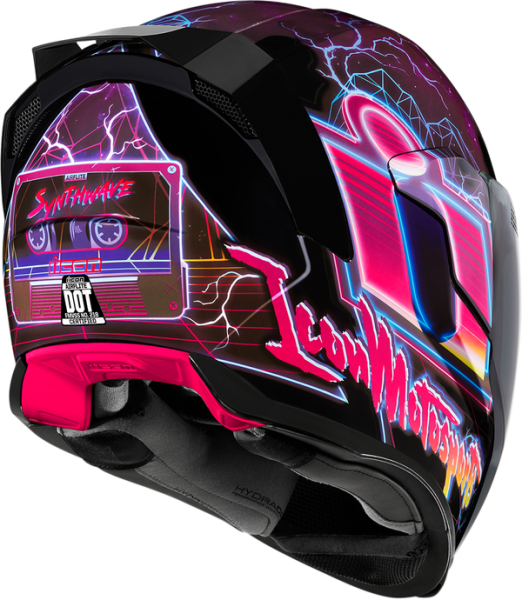 Casca Icon Airflite™ Synthwave Black/Pink/Purple-3