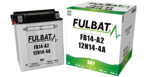 Baterie Moto Fulbat FB14-A2 / 12N14-4A Dry 12V 14.7Ah 175A – Include Electrolit, 3, nordicamoto.ro