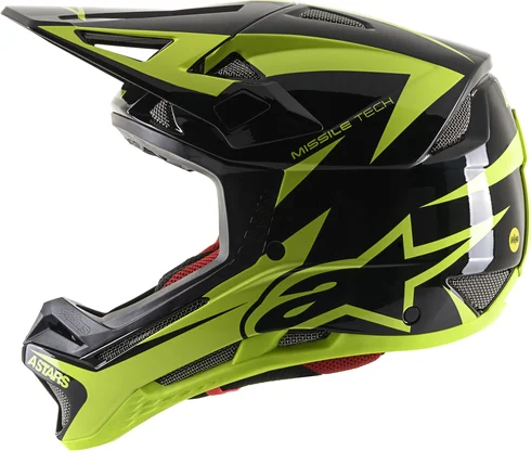 Casca MTB Alpinestars Missile Tech Black/Yellow M, 3, nordicamoto.ro