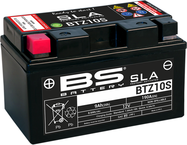 Sla Factory- Activated Agm Maintenance-free Battery Black 