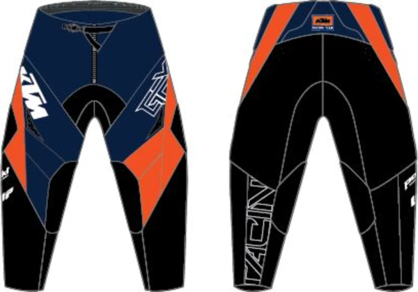 Pantaloni Copii KTM Gravity-FX Blue/Orange-0