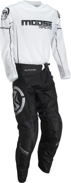 Tricou Moose Racing Qualifier White/Black-1