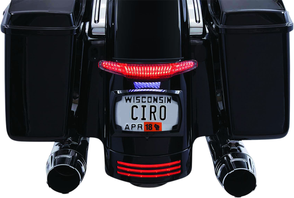 Latitude Taillight And License Plate Mount Black, 1, nordicamoto.ro