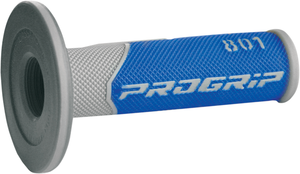 801 Hybrid Duo-density Cross Grips Blue, Gray, 1, nordicamoto.ro