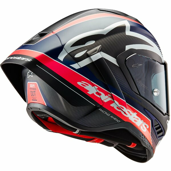 Casca integrala sport ALPINESTARS SUPERTECH R10 CARBON TEAM Negru/Albastru/Rosu-2
