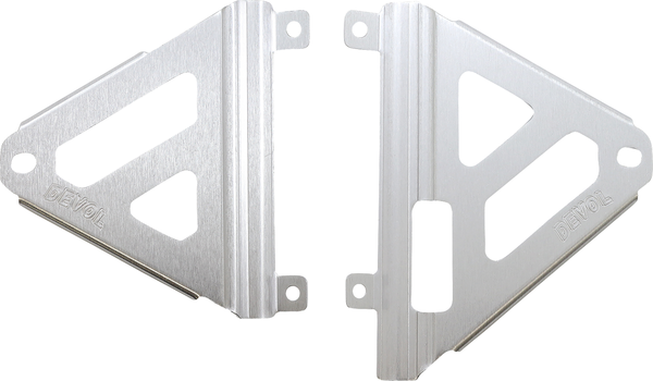 Radiator Race Braces Brushed Aluminum, 1, nordicamoto.ro