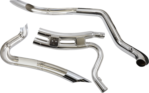 Speedster Swept Short Exhaust System Chrome, 3, nordicamoto.ro