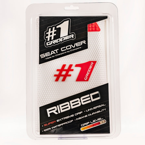 Husă Universală pentru Șa ONEGRIPPER RIBBED Alb/Roșu – Enduro & Motocross, 2, nordicamoto.ro