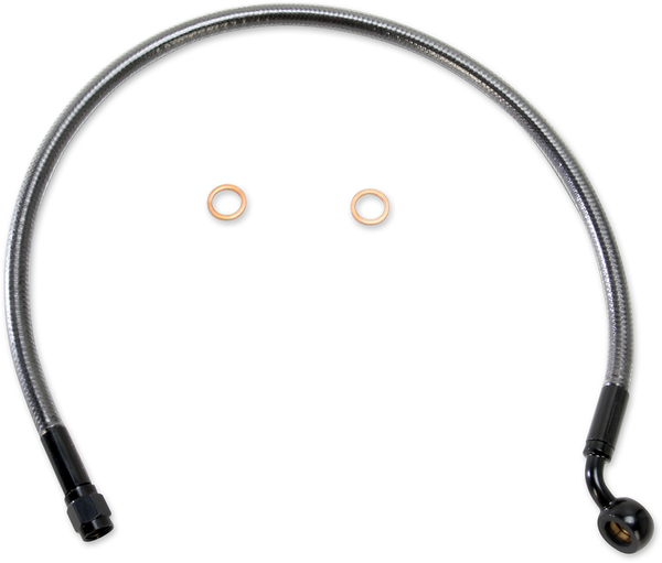 Designer Series Dot Abs-specific Upper Brake Line Kit Black, Black Pearl, 1, nordicamoto.ro