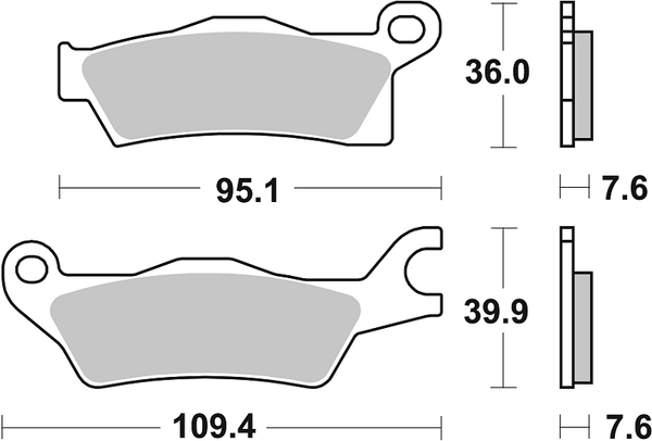 Rsi Offroad Racing Sintered Brake Pads, 1, nordicamoto.ro