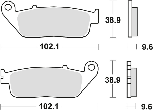Placute frana fata TRW Sinterizate STREET CBF 500 '13 -/CBF 650 '14 -/VT 750 '97-'14/CBF 1000 '06-'16/XLV 600 TRANSALP '94-'96
