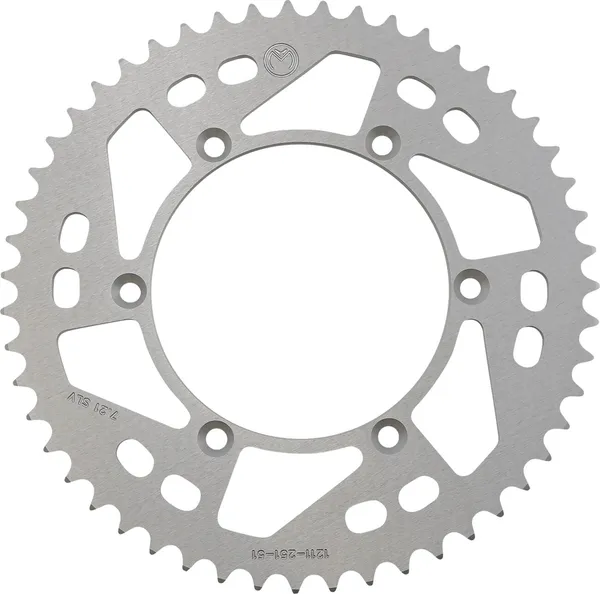 MOOSE RACING Rear Aluminum Sprocket Silver -0