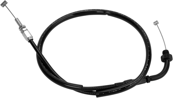 Black Vinyl Throttle Cable Black 