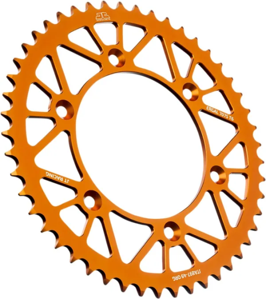 JT SPROCKETS Racelite Aluminum Rear Sprocket Orange 