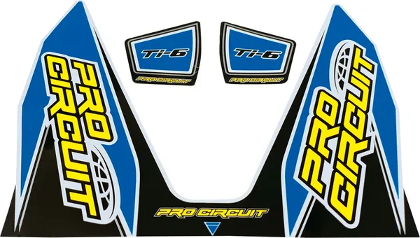 Ti-6 Exhaust Decals Blue