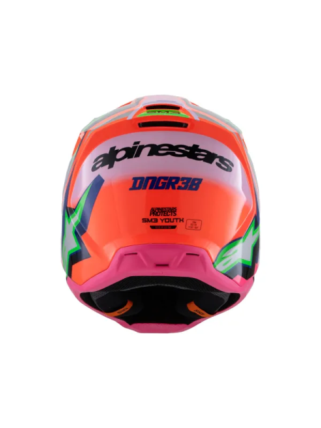 Casca Copii Alpinestars S-M3 Deegan Orange/Pink/Purple-4