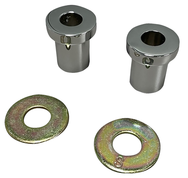 Solid Handlebar Riser Bushing Silver, 2, nordicamoto.ro