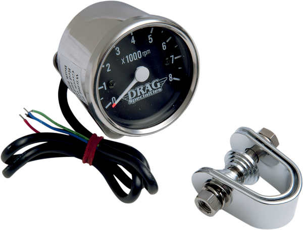 2.4(r) Mini Electronic 8000 Rpm Tachometer Black, 1, nordicamoto.ro