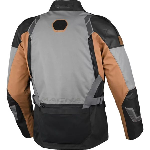 Geaca textil impermeabila touring/adventure MACNA TOUROS M Maro/Gri/Negru, 15, nordicamoto.ro
